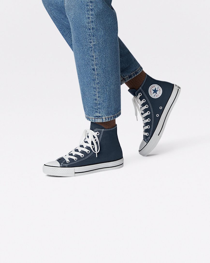 Zapatillas Altas Converse Chuck Taylor All Star Classic Mujer Azul Marino | PE 028E4L